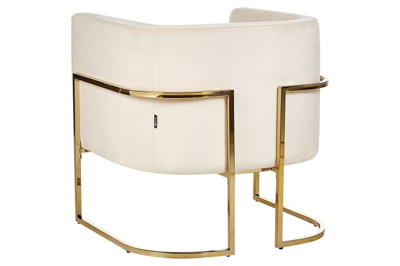 Fåtölj Sirkka - Beige, guld - Möbler - Vardagsrum - Fåtöljer