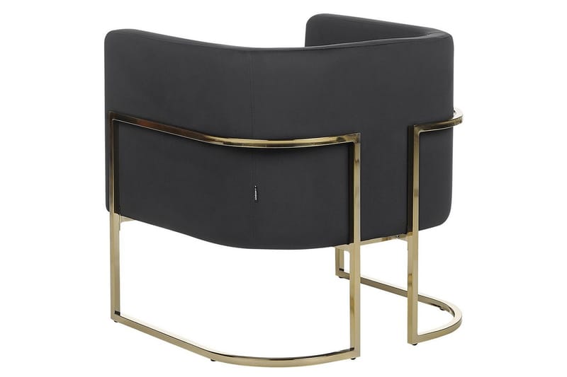 Fåtölj Sirkka - Svart, guld - Möbler - Vardagsrum - Fåtöljer