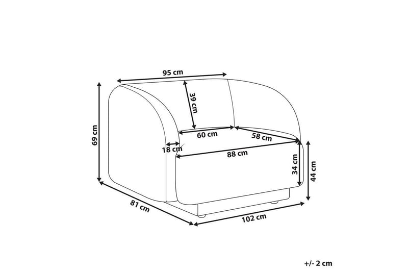 Fåtölj Skjanes - Grå - Möbler - Vardagsrum - Fåtöljer