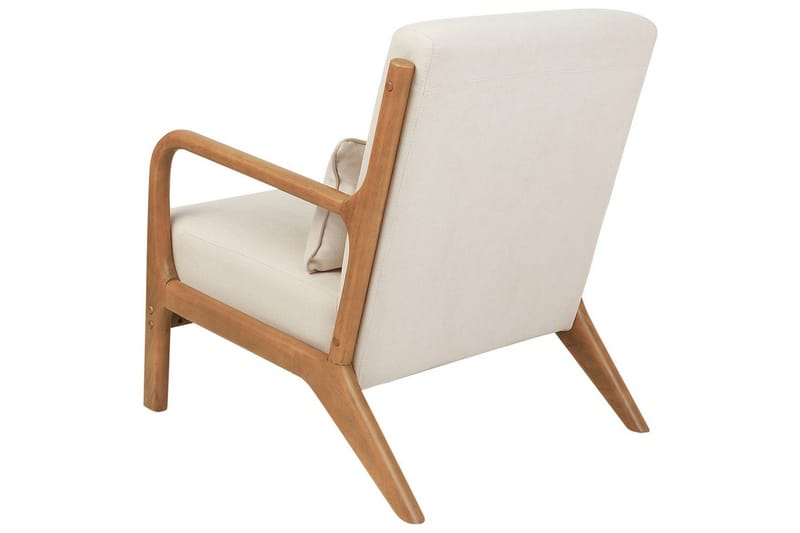Fåtölj Skovde - Ljusbeige, ljust trä - Möbler - Vardagsrum - Fåtöljer