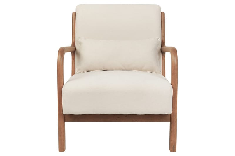 Fåtölj Skovde - Ljusbeige, ljust trä - Möbler - Vardagsrum - Fåtöljer