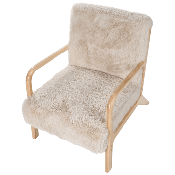 Fåtölj Skovde - Ljusbeige - Möbler - Vardagsrum - Fåtöljer