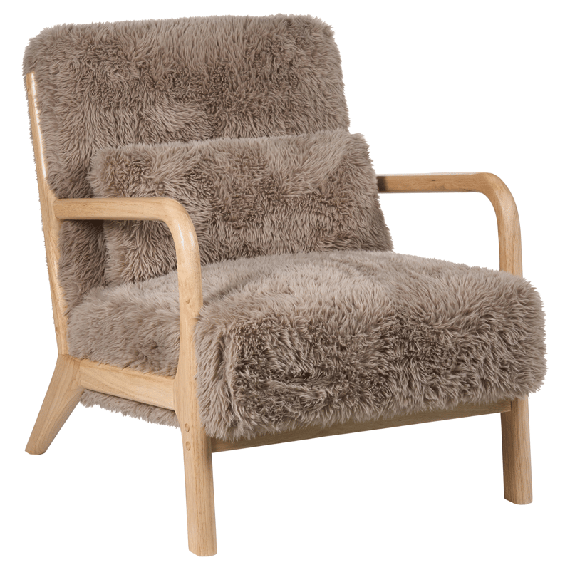 Fåtölj Skovde - Taupe - Möbler - Vardagsrum - Fåtöljer