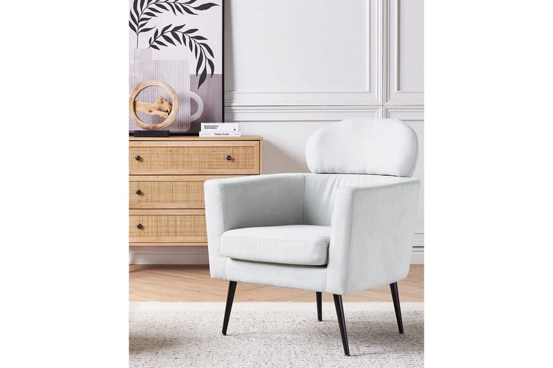 Fåtölj Soby - Ljusgrå, svart - Möbler - Vardagsrum - Fåtöljer