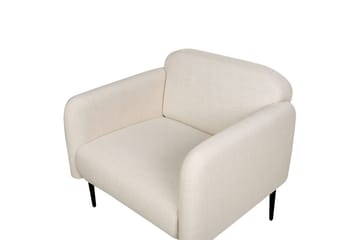 Fåtölj Stouby - Beige, svart - Möbler - Vardagsrum - Fåtöljer
