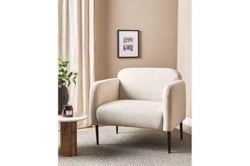 Fåtölj Stouby - Beige, svart - Möbler - Vardagsrum - Fåtöljer