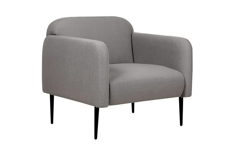 Fåtölj Stouby - Grå, svart - Möbler - Vardagsrum - Fåtöljer
