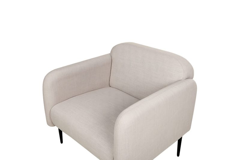 Fåtölj Stouby - Taupe, svart - Möbler - Vardagsrum - Fåtöljer