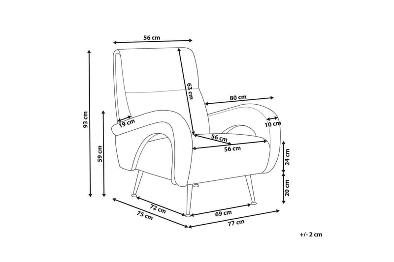 Fåtölj Svalov - Grå - Möbler - Vardagsrum - Fåtöljer