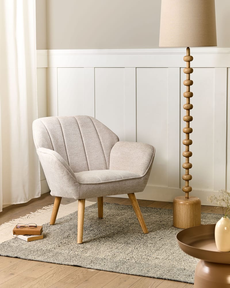 Fåtölj Torud - Ljusbeige - Möbler - Vardagsrum - Fåtöljer