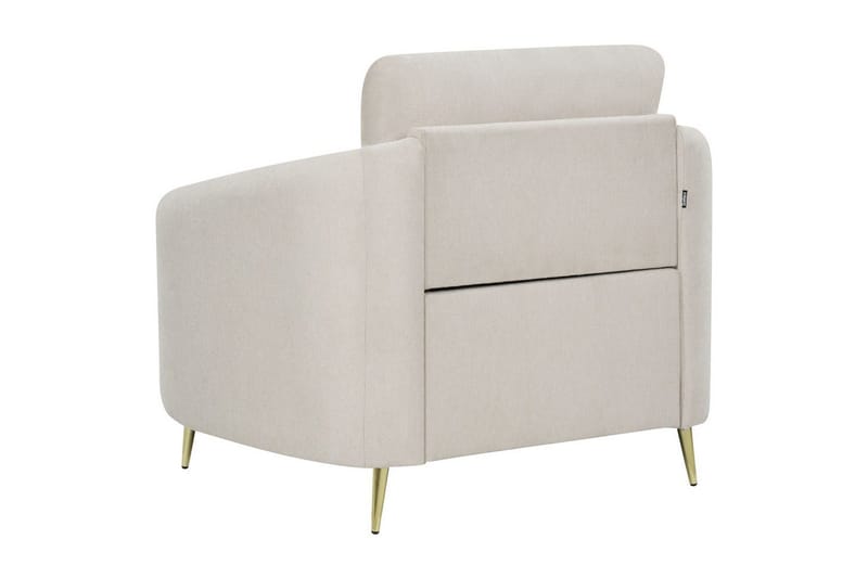 Fåtölj Trosa - Beige, guld - Möbler - Vardagsrum - Fåtöljer