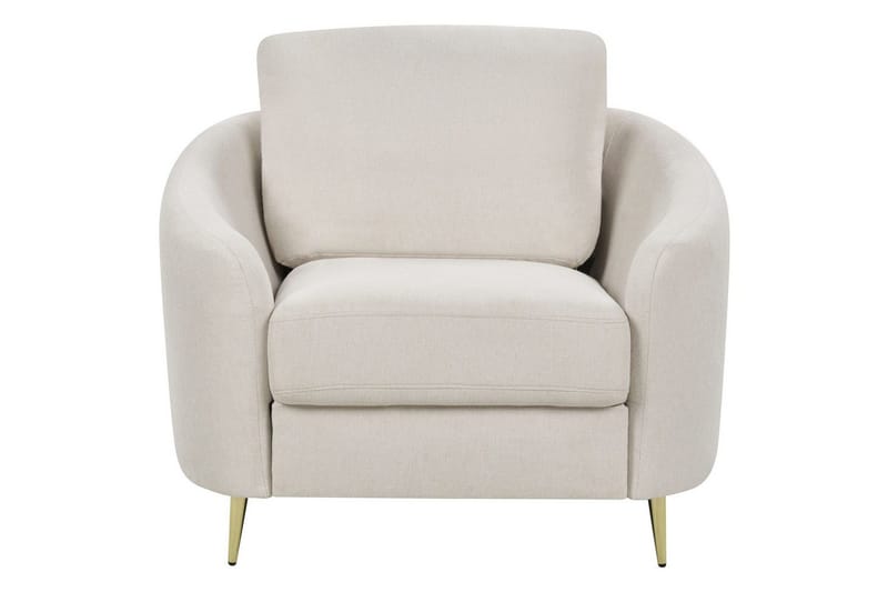 Fåtölj Trosa - Beige, guld - Möbler - Vardagsrum - Fåtöljer