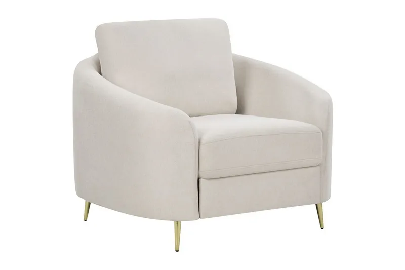 Fåtölj Trosa, Beige/guld