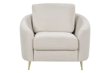 Fåtölj Trosa - Beige/guld - Möbler - Vardagsrum - Fåtöljer