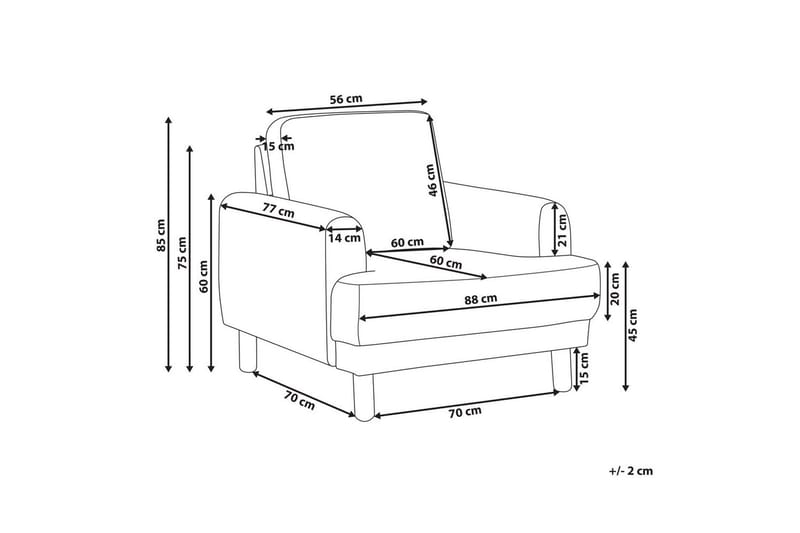 Fåtölj Tuve - Grönt, ljust trä/Manchestertyg - Möbler - Vardagsrum - Fåtöljer