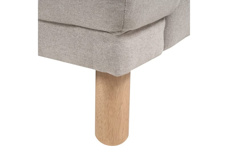 Fåtölj Tuve - Taupe, ljust trä/Polyester - Möbler - Vardagsrum - Fåtöljer