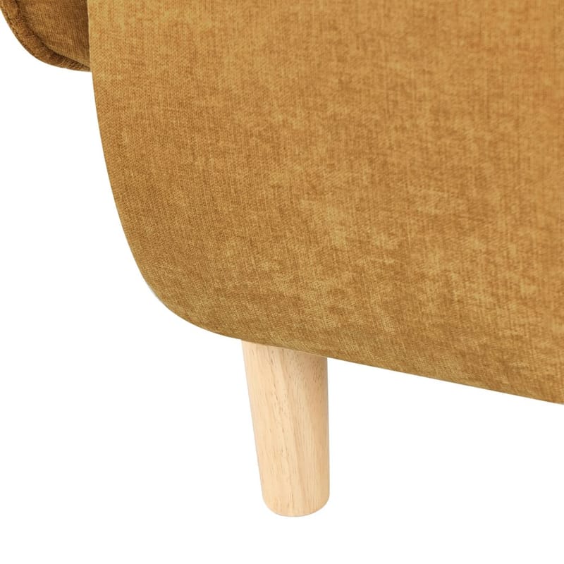 Fåtölj Umea - Gult, ljust trä - Möbler - Vardagsrum - Fåtöljer