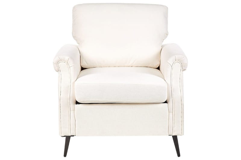 Fåtölj Vietas - Vit, ljust trä - Möbler - Vardagsrum - Fåtöljer