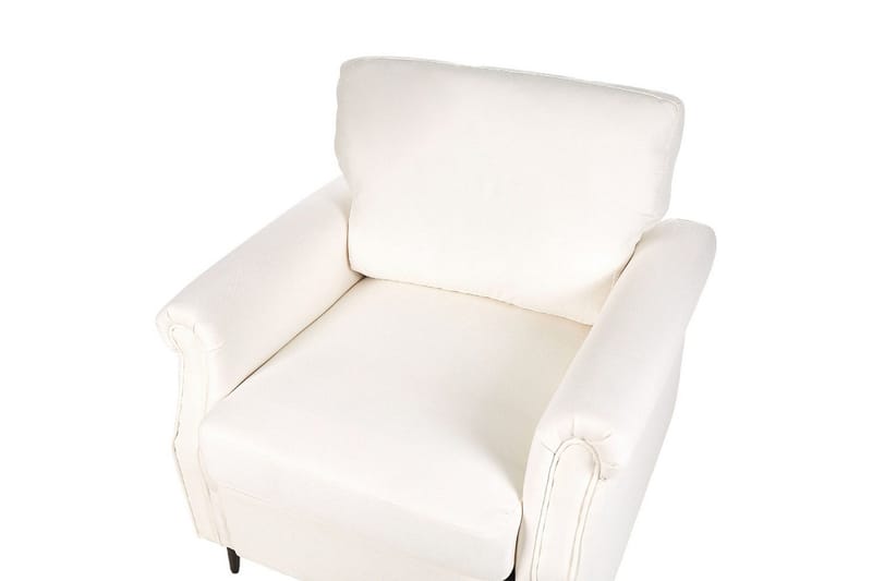 Fåtölj Vietas - Vit, ljust trä - Möbler - Vardagsrum - Fåtöljer