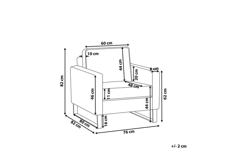 Fåtölj Vind - Grå, svart - Möbler - Vardagsrum - Fåtöljer