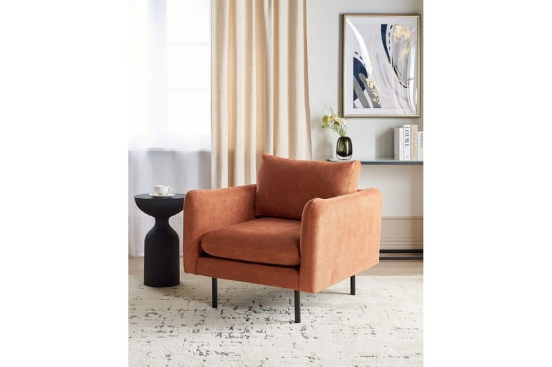 Fåtölj Vinterbro - Brun, Svart/Chenille - Möbler - Vardagsrum - Fåtöljer