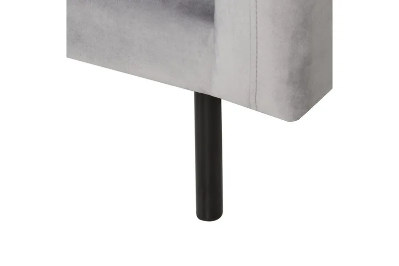 Fåtölj Vinterbro - Grå, svart/Sammet - Möbler - Vardagsrum - Fåtöljer