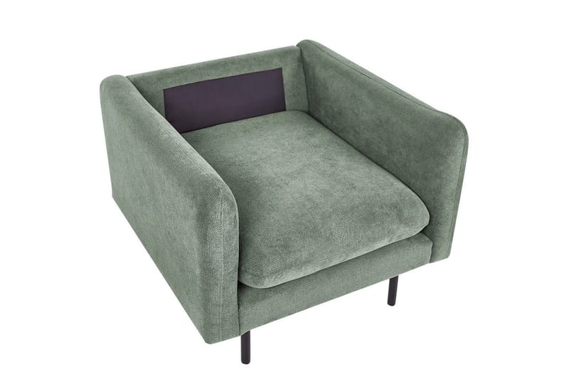 Fåtölj Vinterbro - Grön, Svart/Polyester - Möbler - Vardagsrum - Fåtöljer