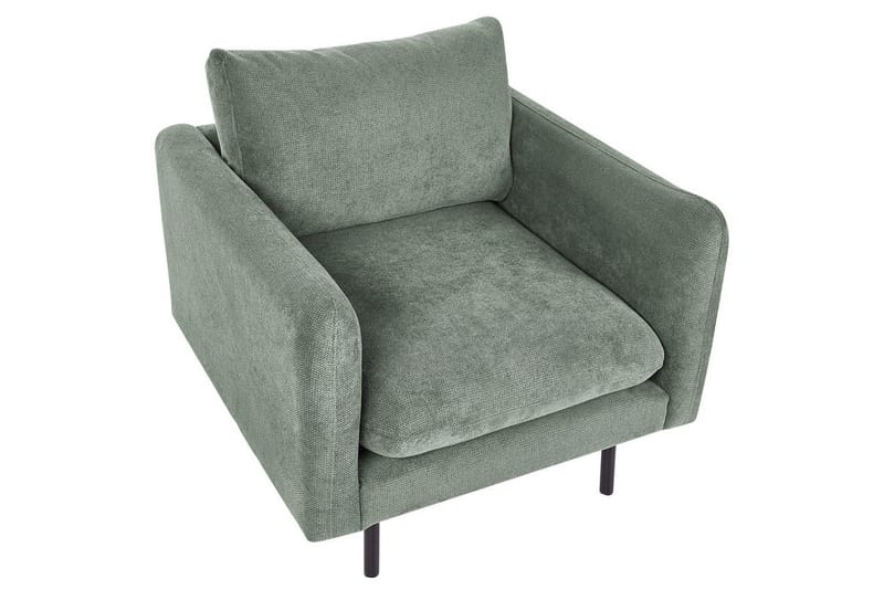 Fåtölj Vinterbro - Grön, Svart/Polyester - Möbler - Vardagsrum - Fåtöljer