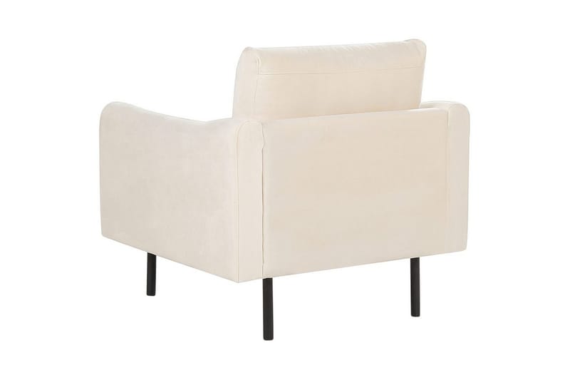 Fåtölj Vinterbro - Ljusbeige, svart/Sammet - Möbler - Vardagsrum - Fåtöljer