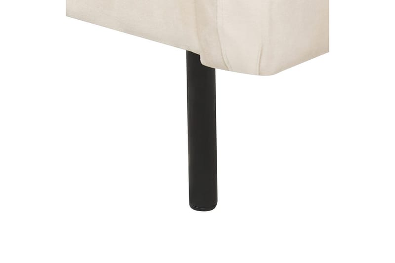 Fåtölj Vinterbro - Ljusbeige, svart/Sammet - Möbler - Vardagsrum - Fåtöljer
