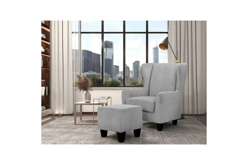 Fåtölj Zhili Grå - Grå - Möbler - Vardagsrum - Fåtöljer - Fåtölj utan armstöd