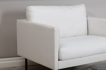 Zoom Fåtölj i Linne med Metallben - Beige - Möbler - Vardagsrum - Fåtöljer