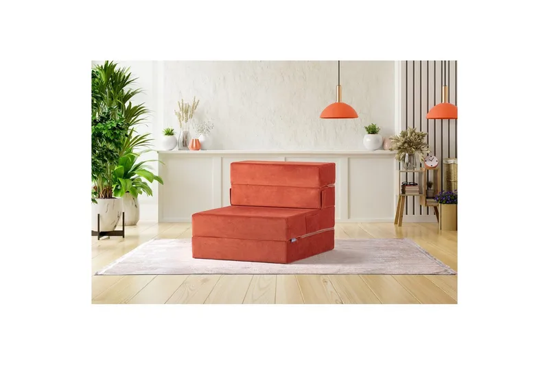 1-sits bäddsoffa Maroubridge Apelsin - Apelsin - Möbler - Vardagsrum - Fåtöljer - Bäddfåtöljer