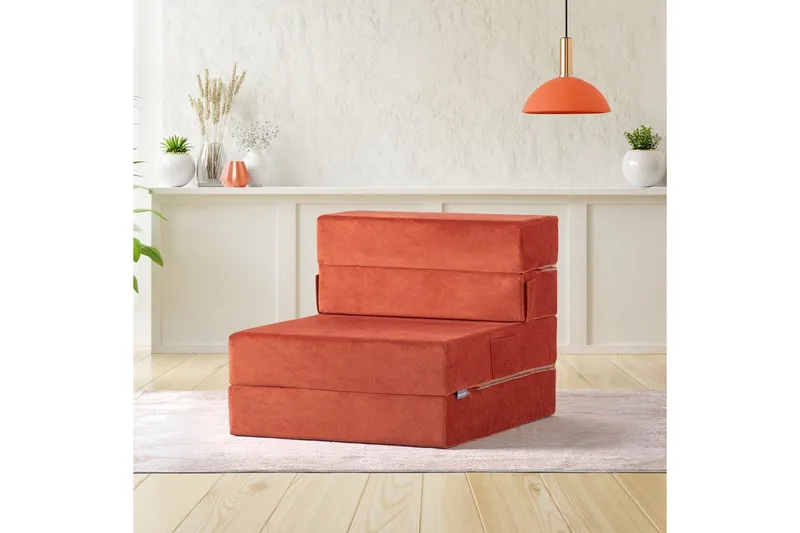 1-sits bäddsoffa Maroubridge Apelsin - Apelsin - Möbler - Vardagsrum - Fåtöljer - Bäddfåtöljer