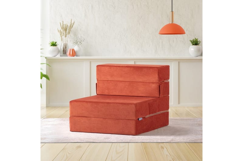 1-sits bäddsoffa Maroubridge Apelsin - Apelsin - Möbler - Vardagsrum - Fåtöljer - Bäddfåtöljer