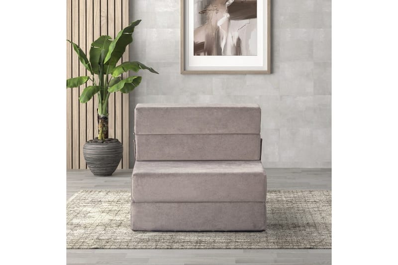 1-sits bäddsoffa Maroubridge Ljusgrå - Ljusgrå - Möbler - Vardagsrum - Fåtöljer - Bäddfåtöljer