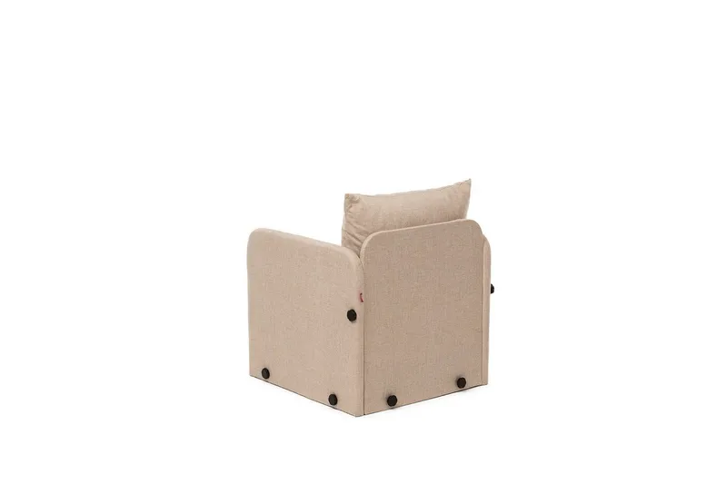 1-sits bäddsoffa Rubby Beige - Beige - Möbler - Vardagsrum - Fåtöljer - Bäddfåtöljer