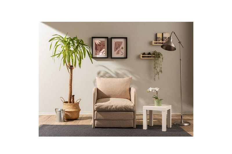 1-sits bäddsoffa Rubby Beige - Beige - Möbler - Vardagsrum - Fåtöljer - Bäddfåtöljer