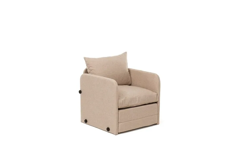 1-sits bäddsoffa Rubby Beige, Beige