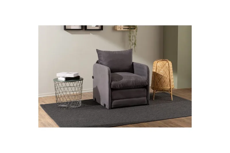 1-sits bäddsoffa Rubby Grå - Grå - Möbler - Vardagsrum - Fåtöljer - Bäddfåtöljer