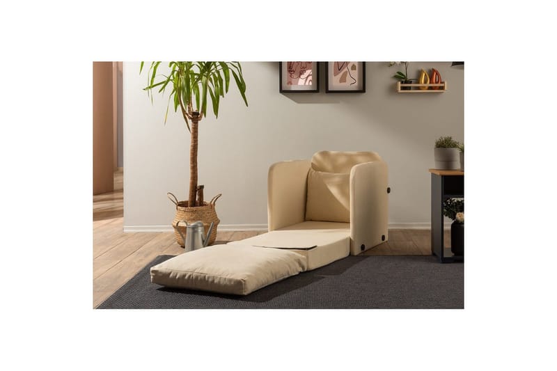 1-sits bäddsoffa Rubby Grädde - Grädde - Möbler - Vardagsrum - Fåtöljer - Bäddfåtöljer