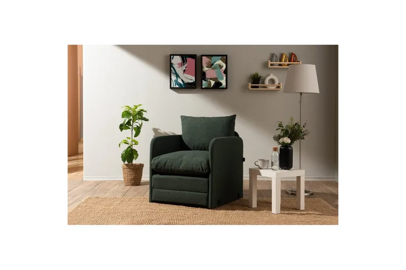 1-sits bäddsoffa Rubby Grön - Grön - Möbler - Vardagsrum - Fåtöljer - Bäddfåtöljer