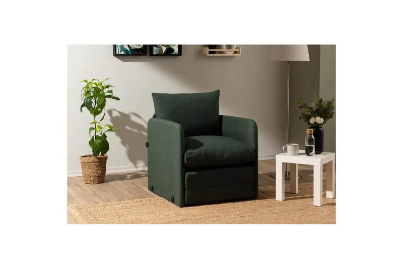 1-sits bäddsoffa Rubby Grön - Grön - Möbler - Vardagsrum - Fåtöljer - Bäddfåtöljer