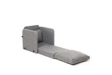 1-sits bäddsoffa Rubby Ljusgrå - Ljusgrå - Möbler - Vardagsrum - Fåtöljer - Bäddfåtöljer