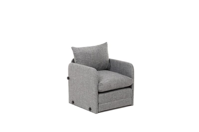 1-sits bäddsoffa Rubby Ljusgrå - Ljusgrå - Möbler - Vardagsrum - Fåtöljer - Bäddfåtöljer