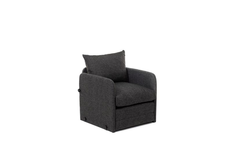 1-sits bäddsoffa Rubby Mörkgrå - Mörkgrå - Möbler - Vardagsrum - Fåtöljer - Bäddfåtöljer