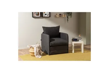 1-sits bäddsoffa Rubby Mörkgrå - Mörkgrå - Möbler - Vardagsrum - Fåtöljer - Bäddfåtöljer