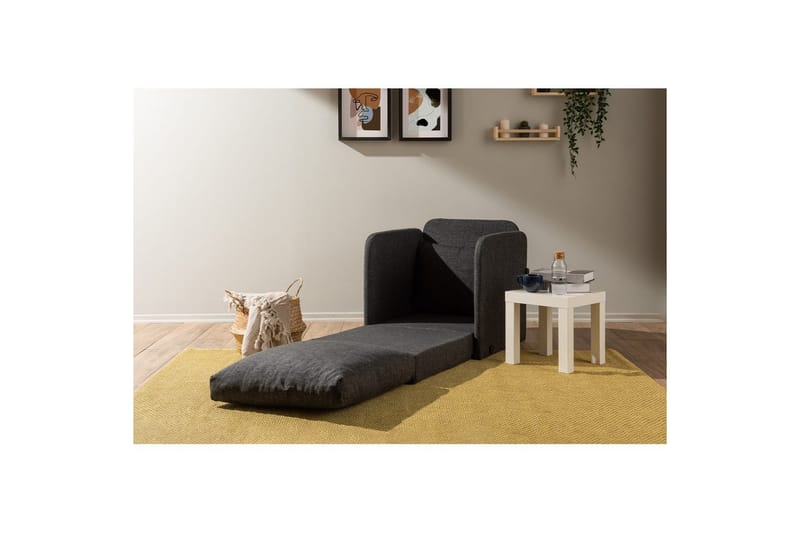 1-sits bäddsoffa Rubby Mörkgrå - Mörkgrå - Möbler - Vardagsrum - Fåtöljer - Bäddfåtöljer