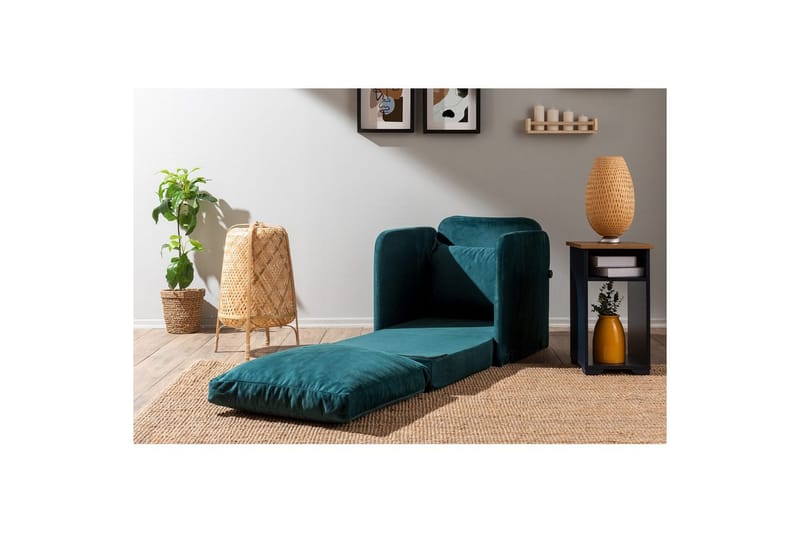 1-sits bäddsoffa Rubby Petrolgrön - Petrolgrön - Möbler - Vardagsrum - Fåtöljer - Bäddfåtöljer