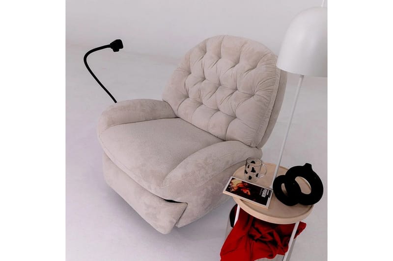 Adesis Reclinerfåtölj Elektrisk - Krämvit - Möbler - Vardagsrum - Fåtöljer - Liggfåtöljer